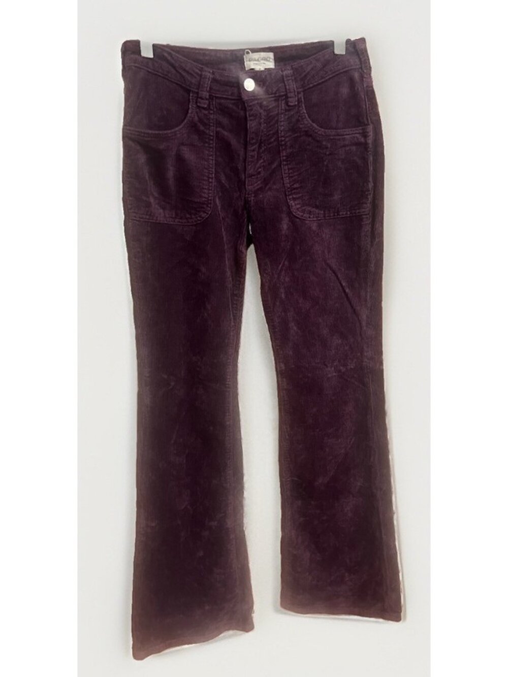 Pilcro Anthropologie Icon Flare Corduroy Jeans Purple High Rise Size 27. K